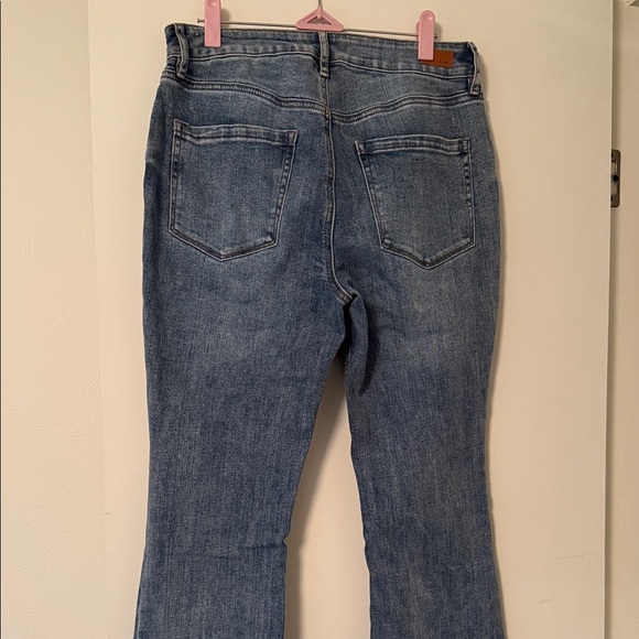 Stylish Blue Flare Women's Jeans - Picture 2 of 4